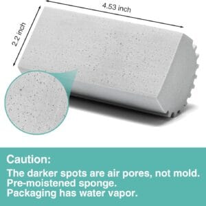 Home 4 pack damp dusting sponge duster
